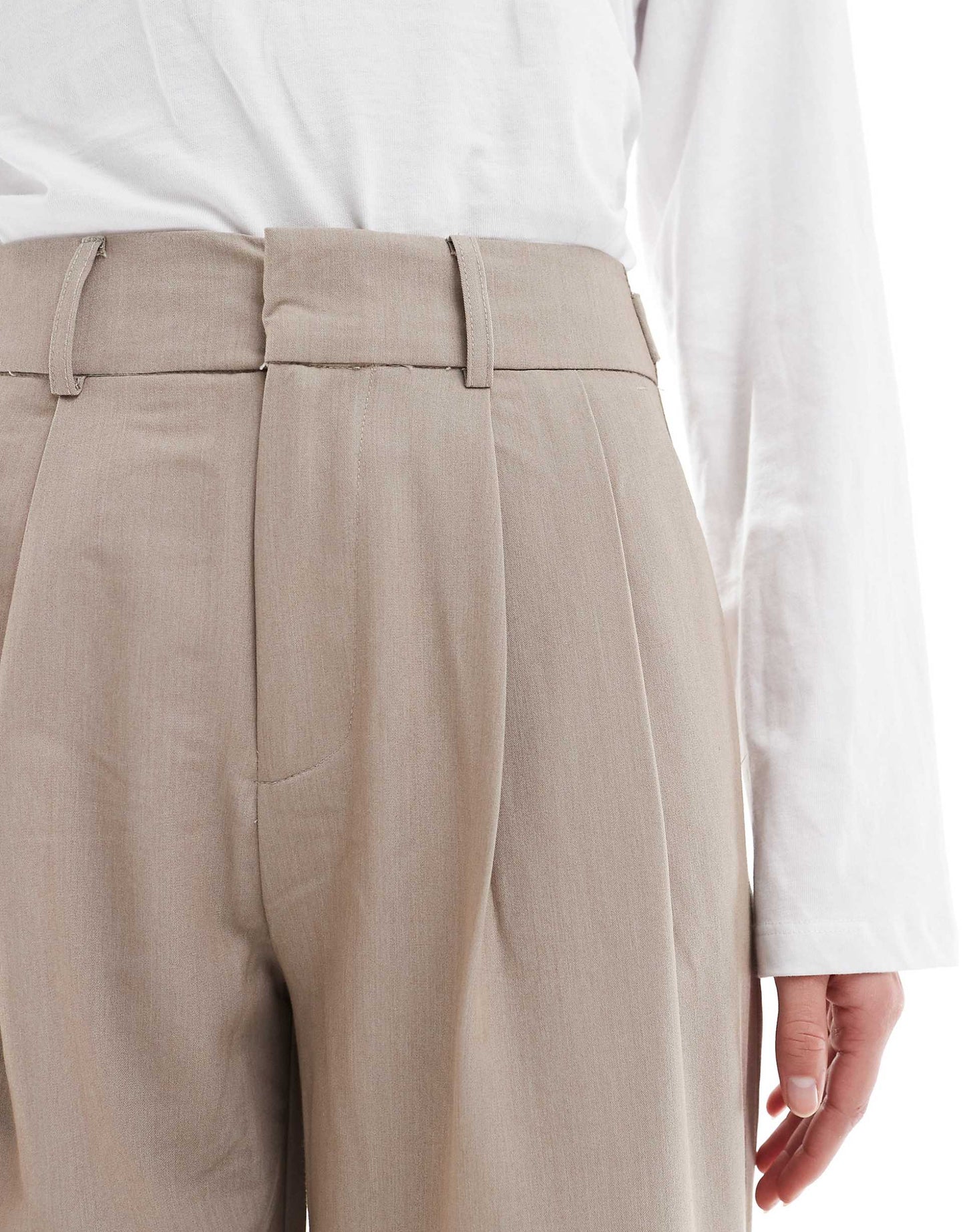 Tall Pleated Wide Leg Trousers