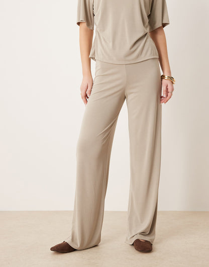 Modal Wide Leg Trouser Co-Ord