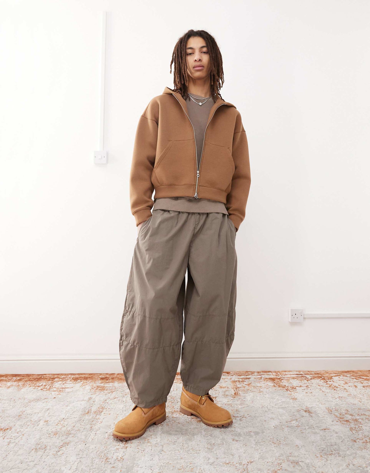 Baggy Barrell Leg Cargo Trousers