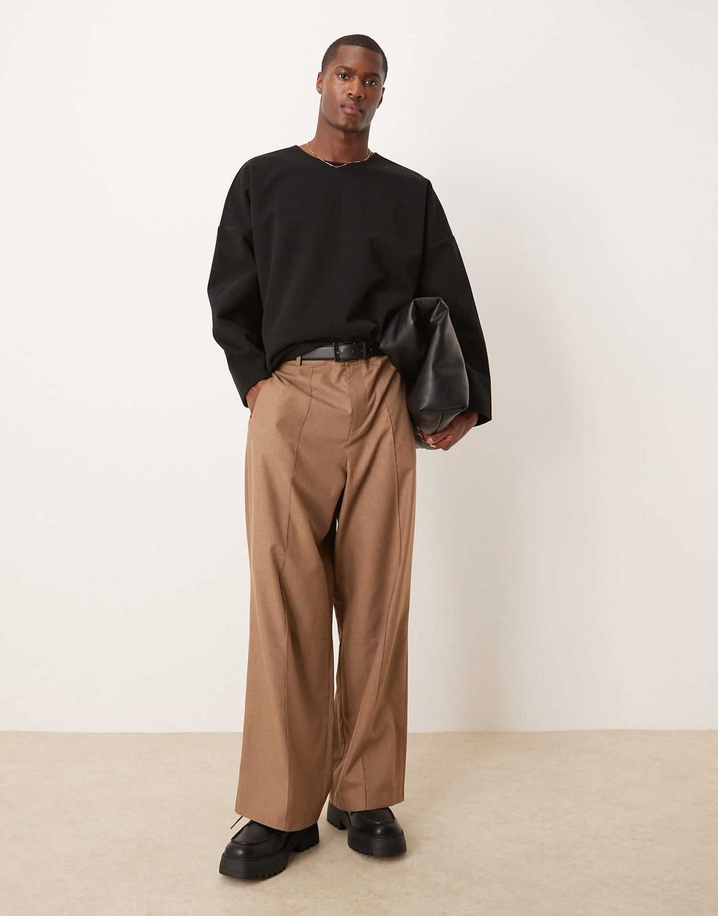 Horseshoe Fit Smart Trousers With Front Pintuck