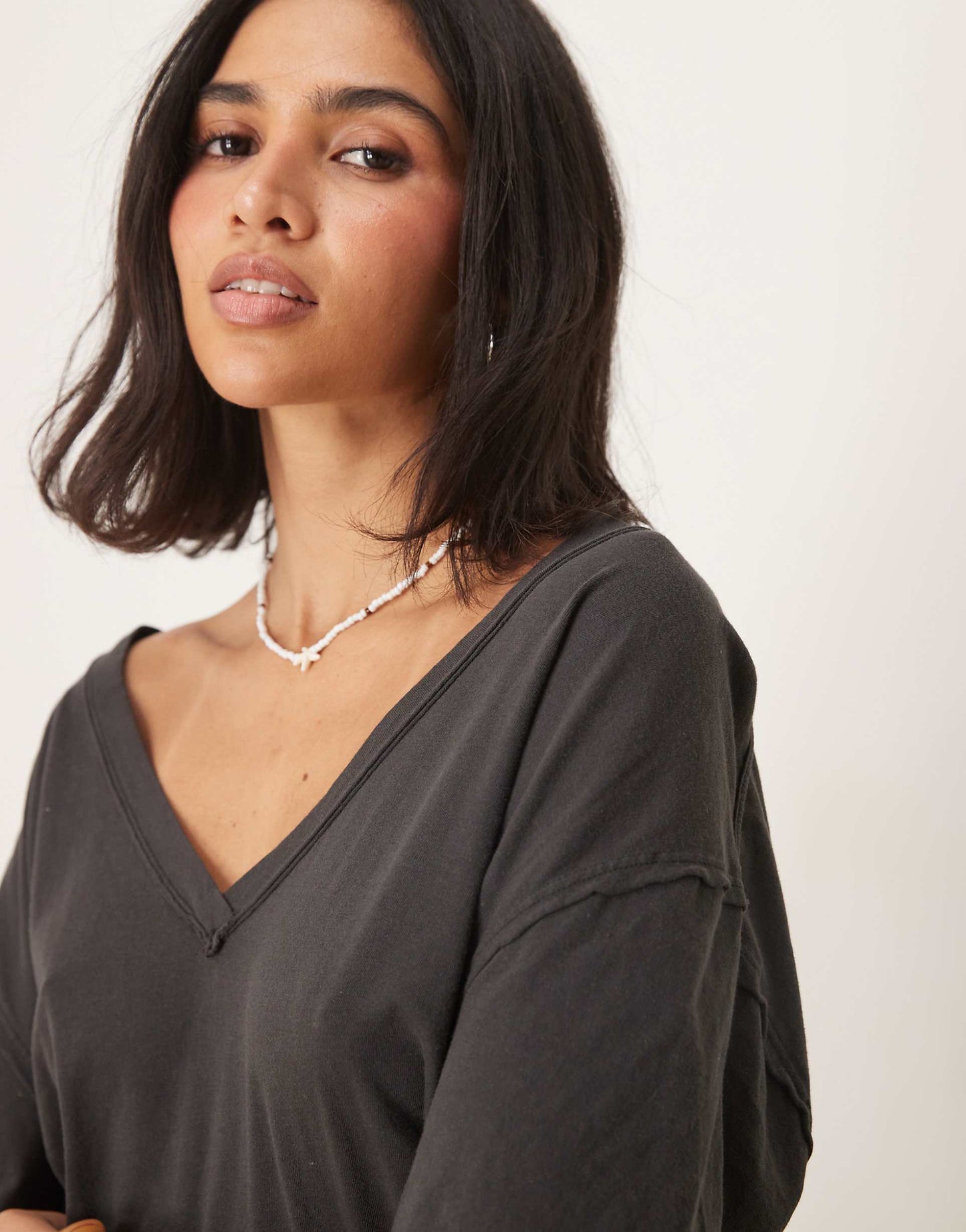 Nina V-Neck Oversized T-Shirt
