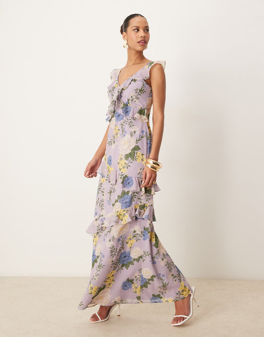 Floral Strappy Maxi Dress