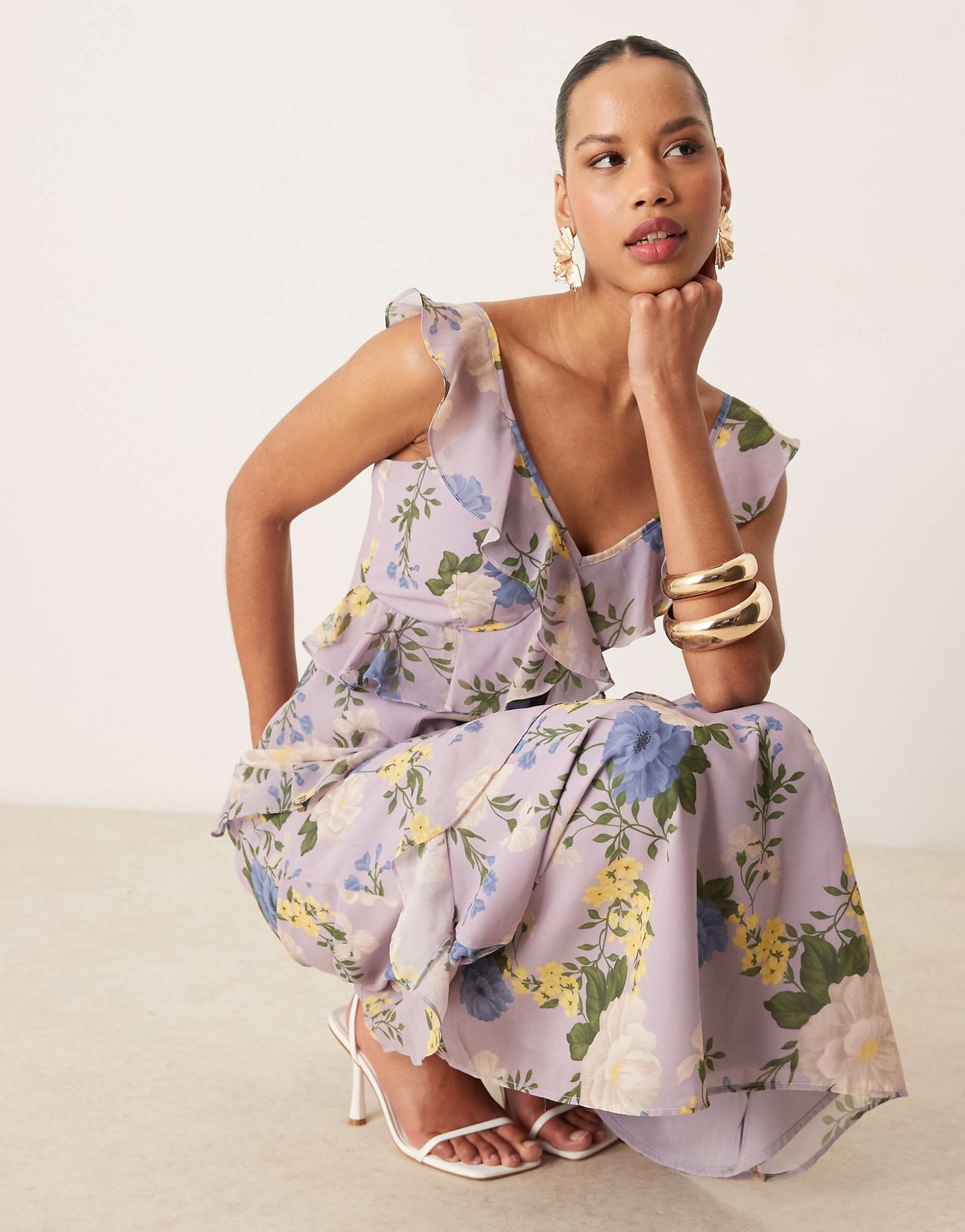 Floral Strappy Maxi Dress