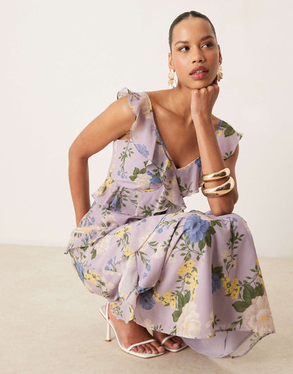 Floral Strappy Maxi Dress
