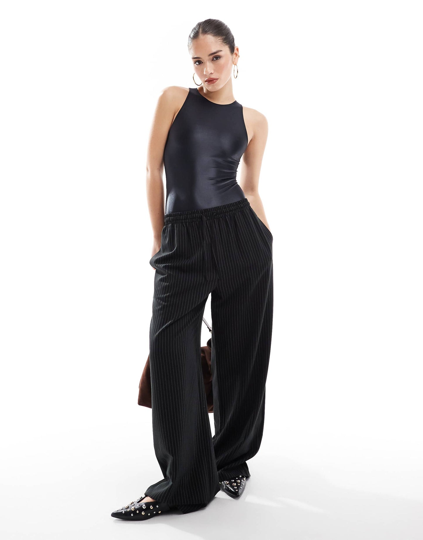 Matte Metallic Crew Bodysuit