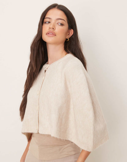 Knitted Cape Cardigan