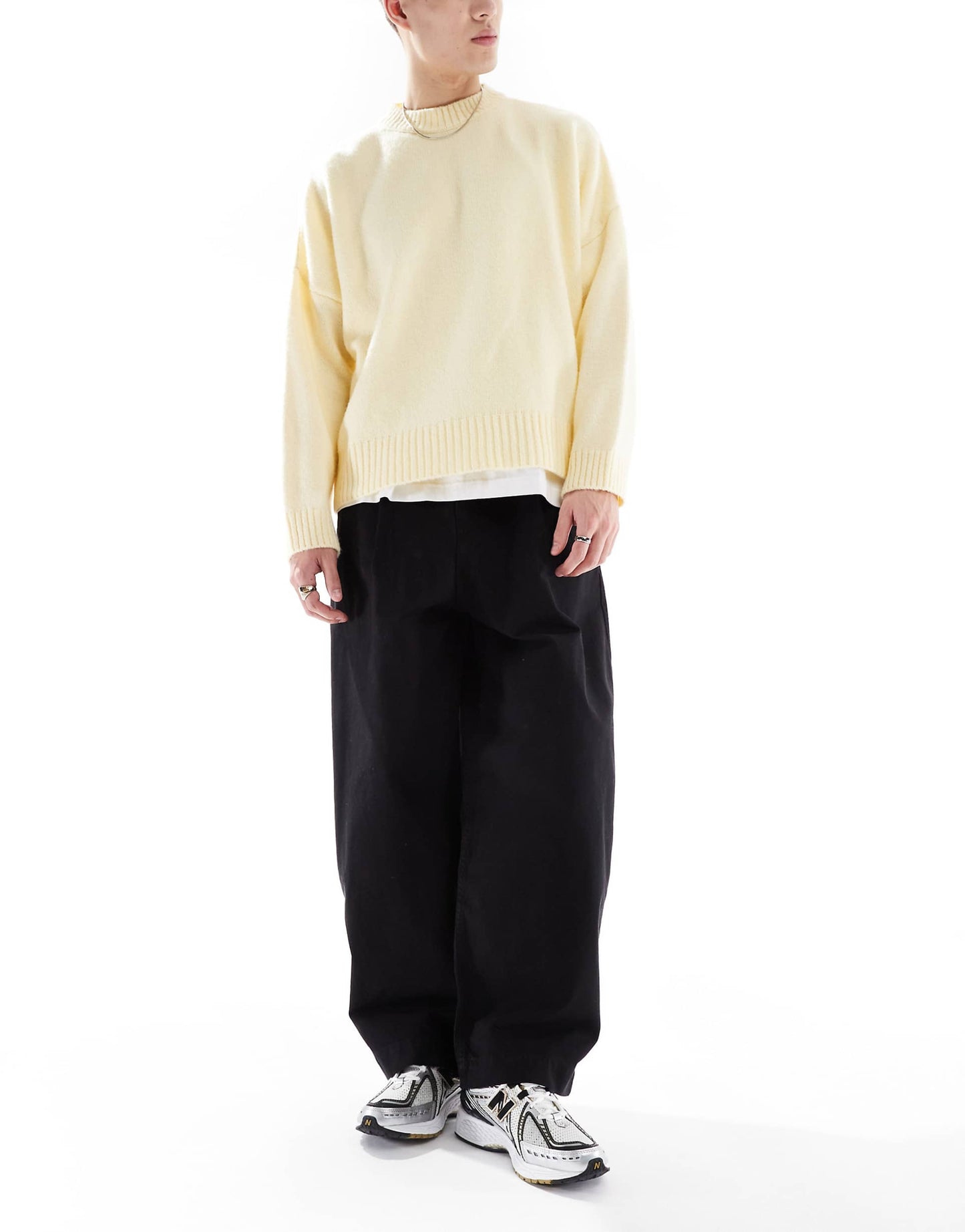 Oversized Baggy Fit Canvas Trouser