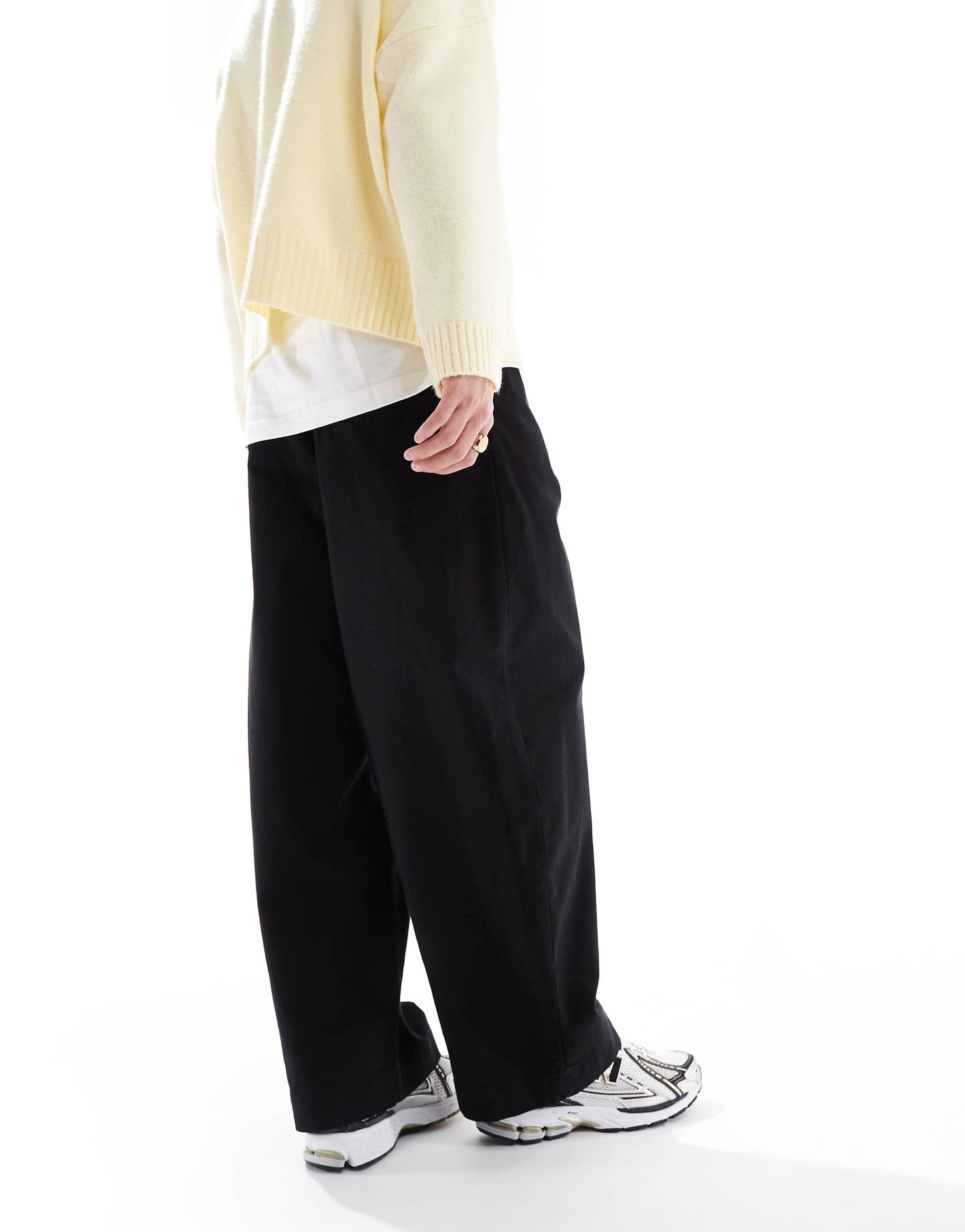 Oversized Baggy Fit Canvas Trouser