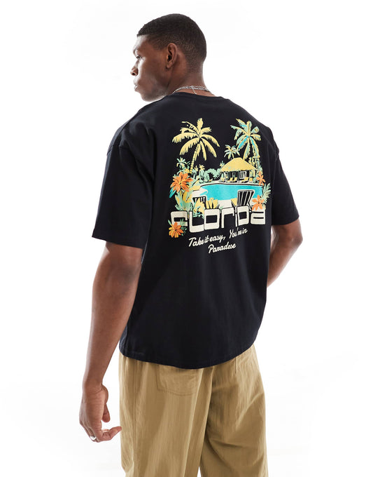 Oversized T-Shirt With Summer Graphic