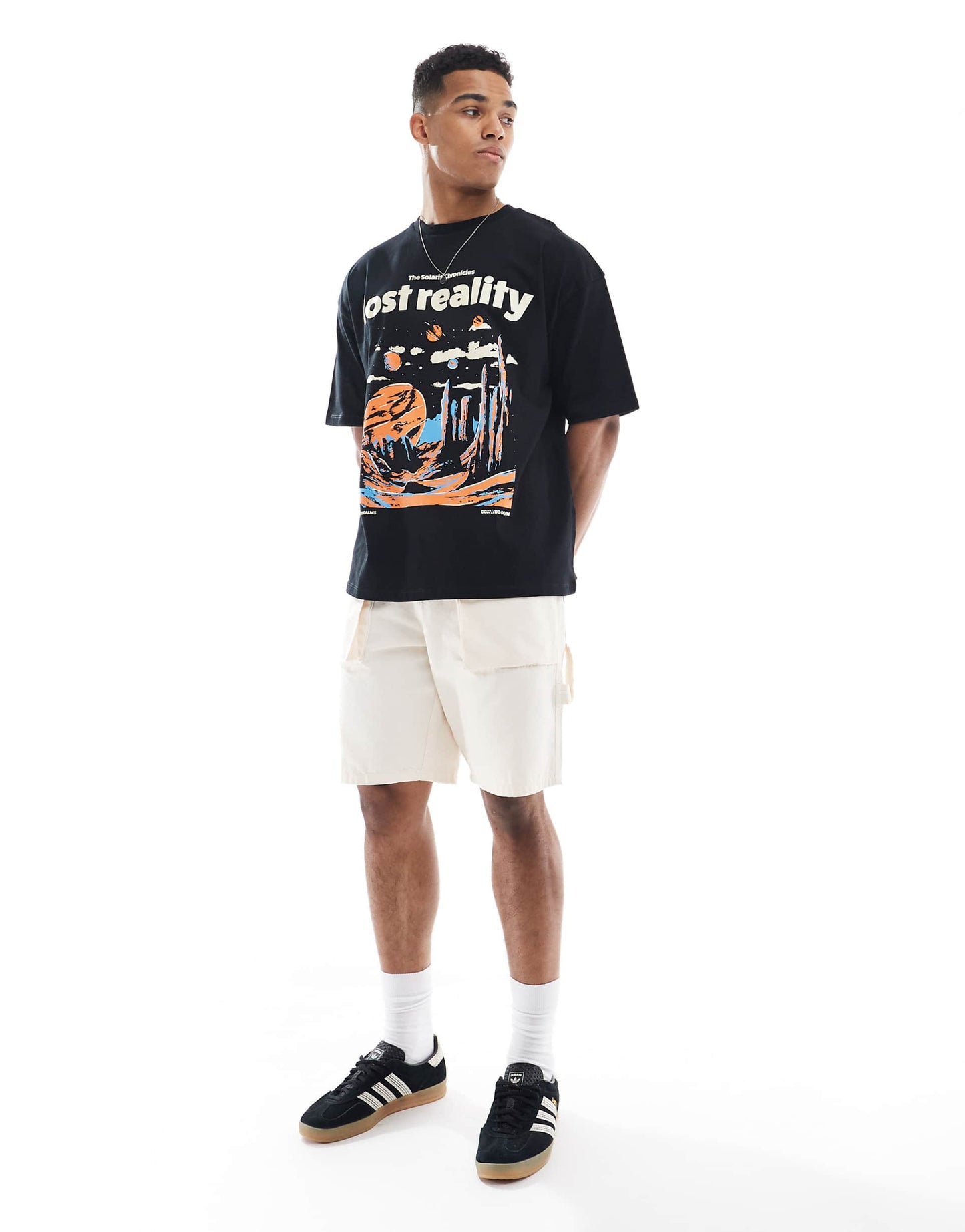 Oversized T-Shirt With Scenic Graphic