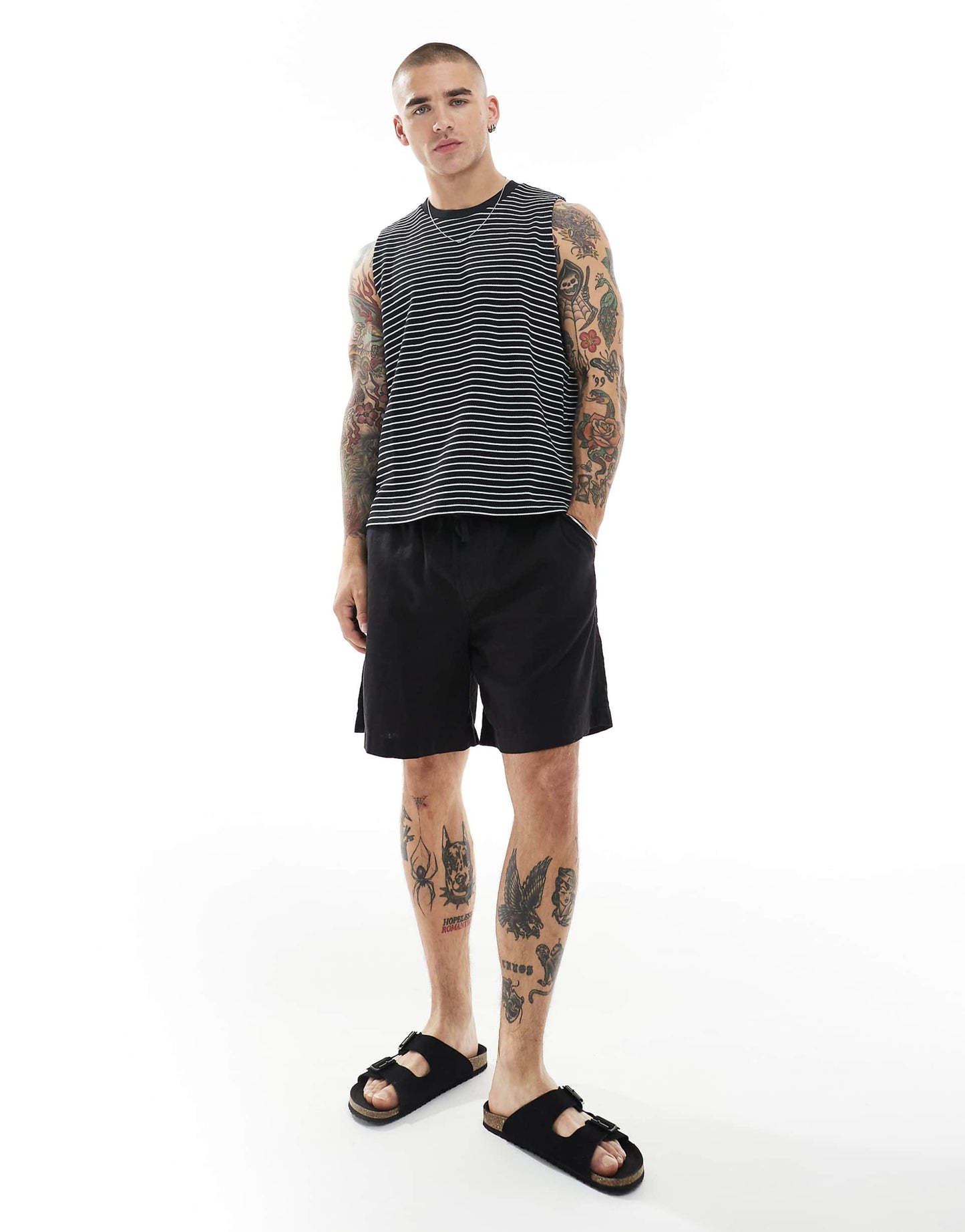 Relaxed Boxy Striped Tank