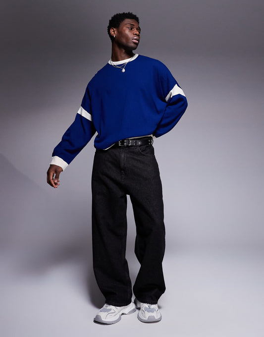 Super Oversized Boxy Crew Neck Jumper