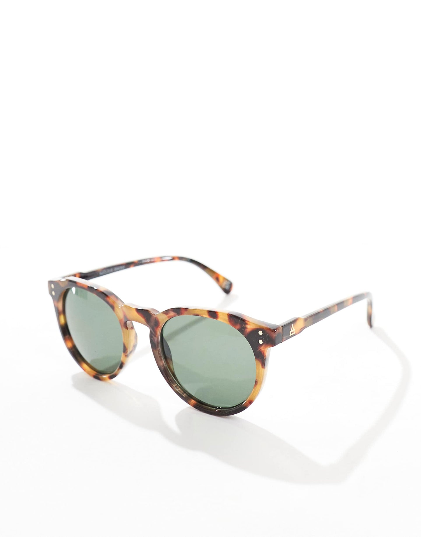 Nucleus Round Sunglasses With Green Lens