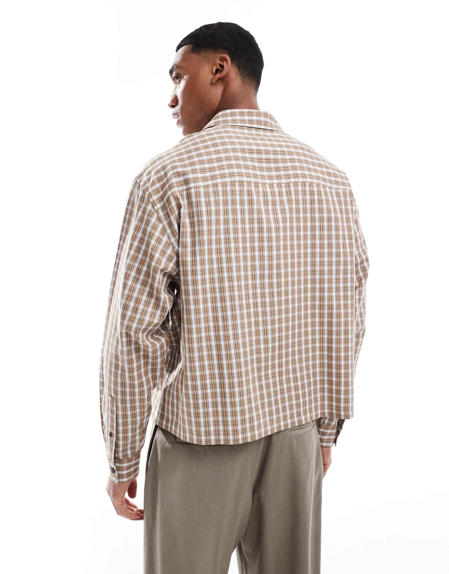 Oversized Boxy Crop Shirt