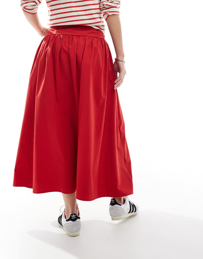 Corset Detail Maxi Skirt