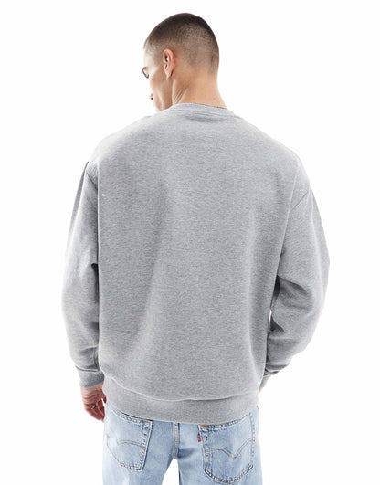 Oversized Sweatshirt With Chest Print