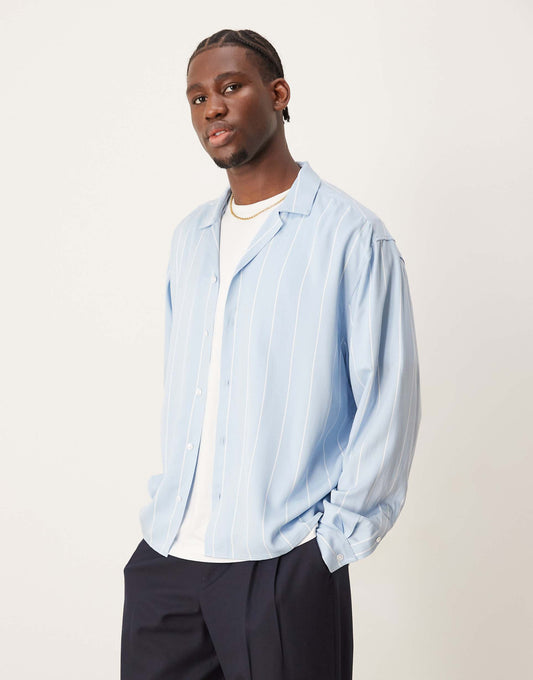 Oversized Boxy Stripe Shirt