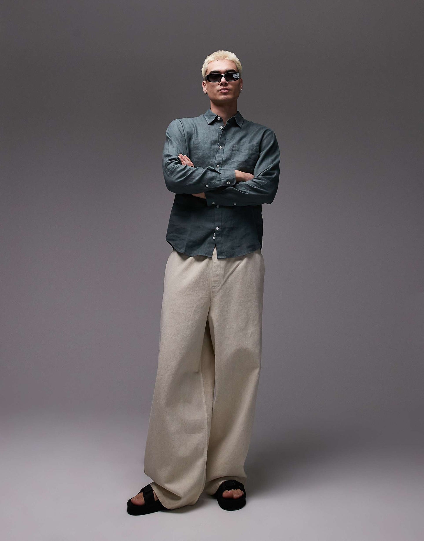 Regular Fit Linen Shirt