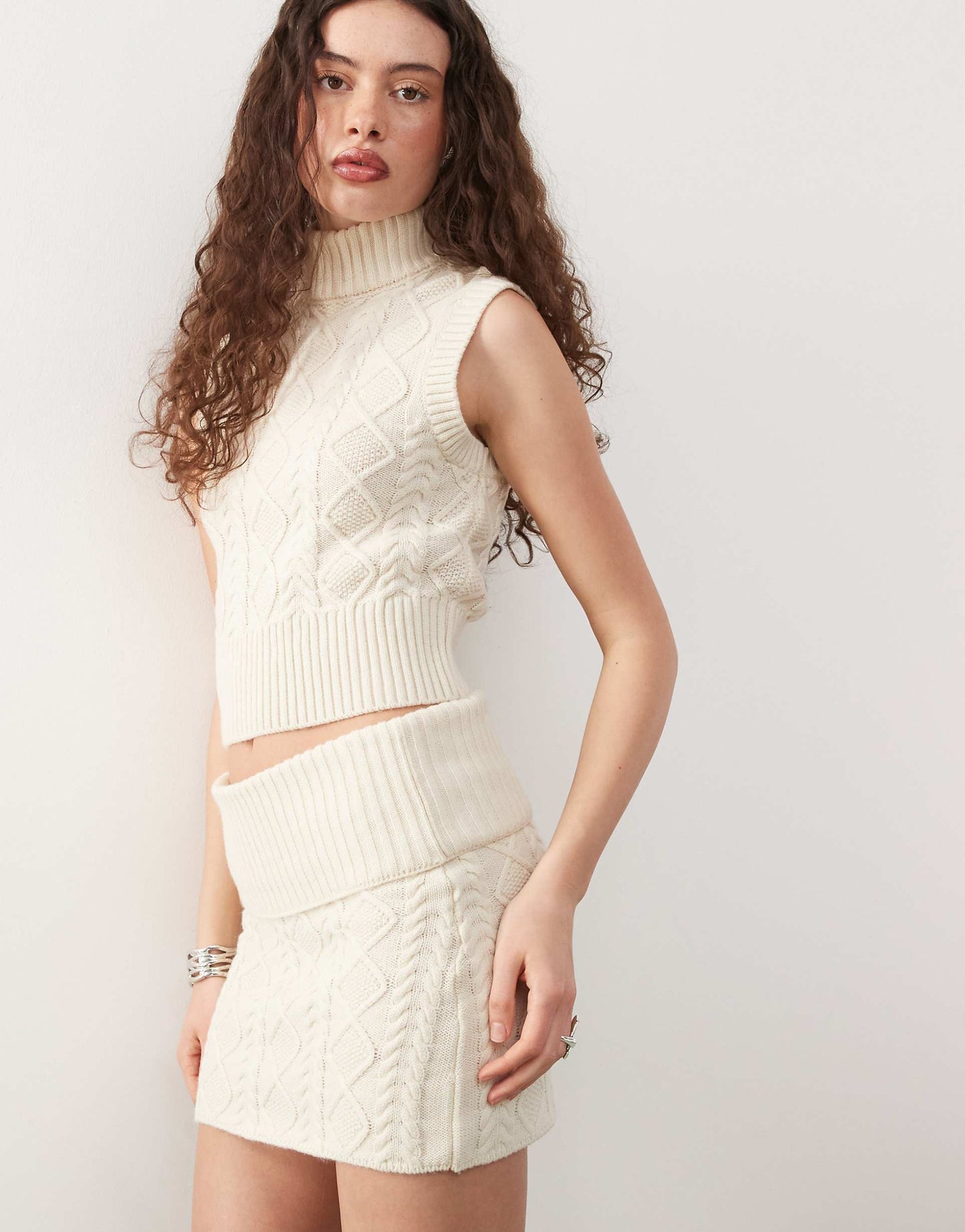 Cable Knit Top Co-Ord