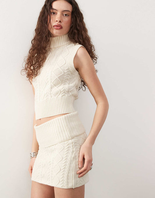 Cable Knit Top Co-Ord