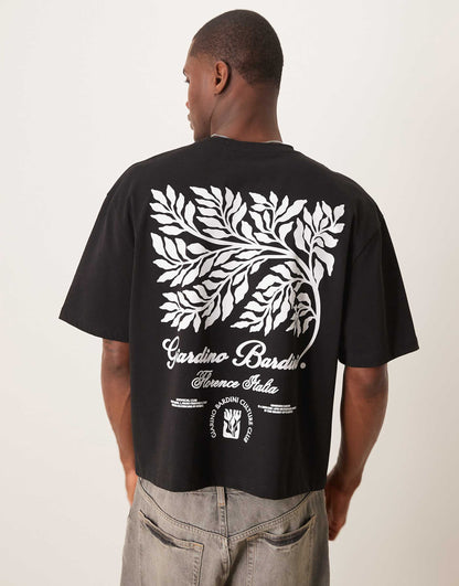 Boxy Oversized Heavyweight T-Shirt With Print