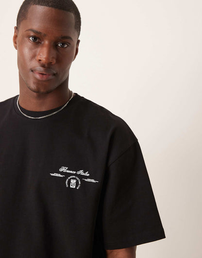 Boxy Oversized Heavyweight T-Shirt With Print