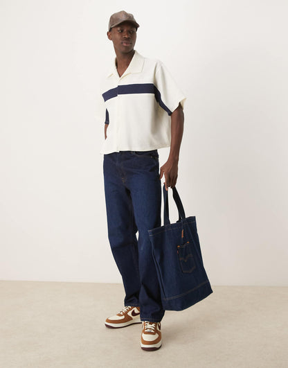 Boxy Oversized Shirt With Panels