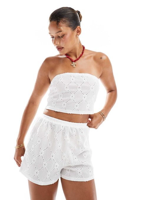 Co-Ord Broderie Short