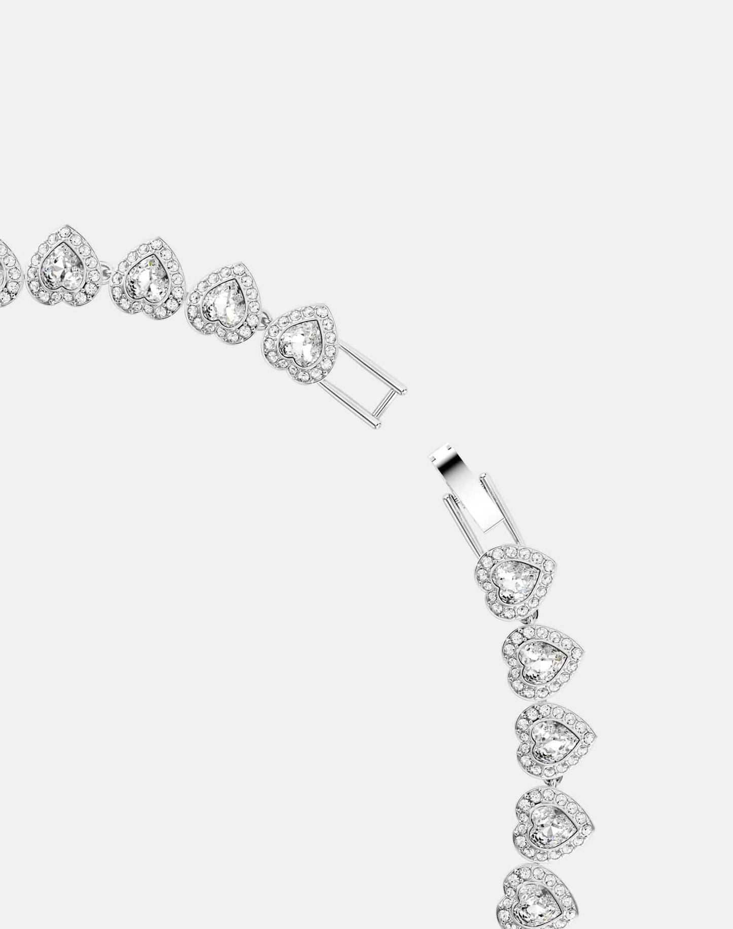 X Ariana Grande Tennis Necklace With Rhodium Plate