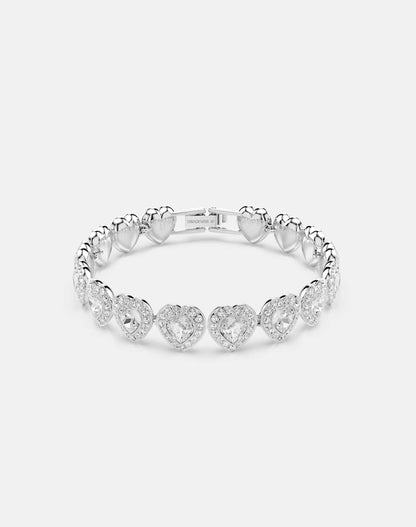 X Ariana Grande Tennis Bracelet With Rhodium Plate