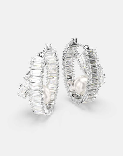 X Ariana Grande Hoop Earring With Rhodium Plate