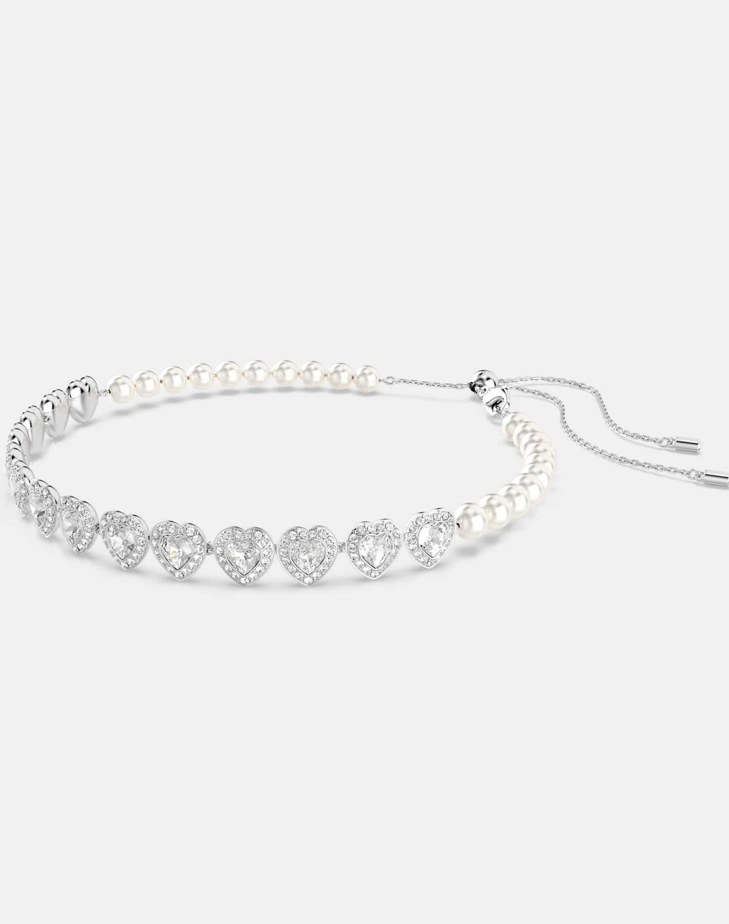 X Ariana Grande Tennis Choker With Rhodium Plate