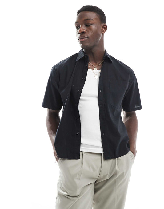 Boxy Fit Linen Mix Shirt