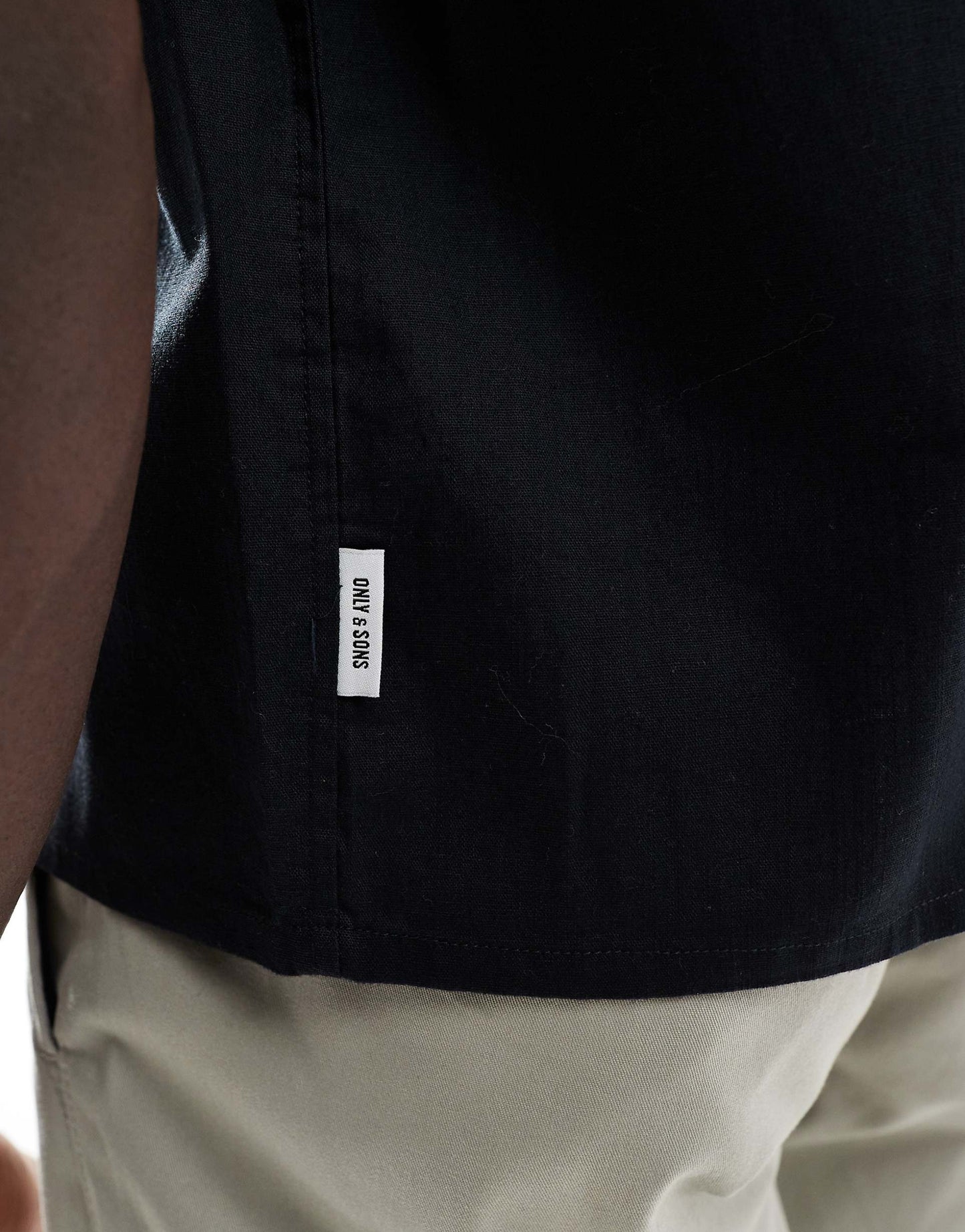 Boxy Fit Linen Mix Shirt