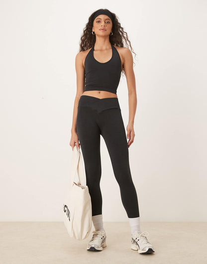 Sculpt Seamless Wrap Waist Scrunch Leggings