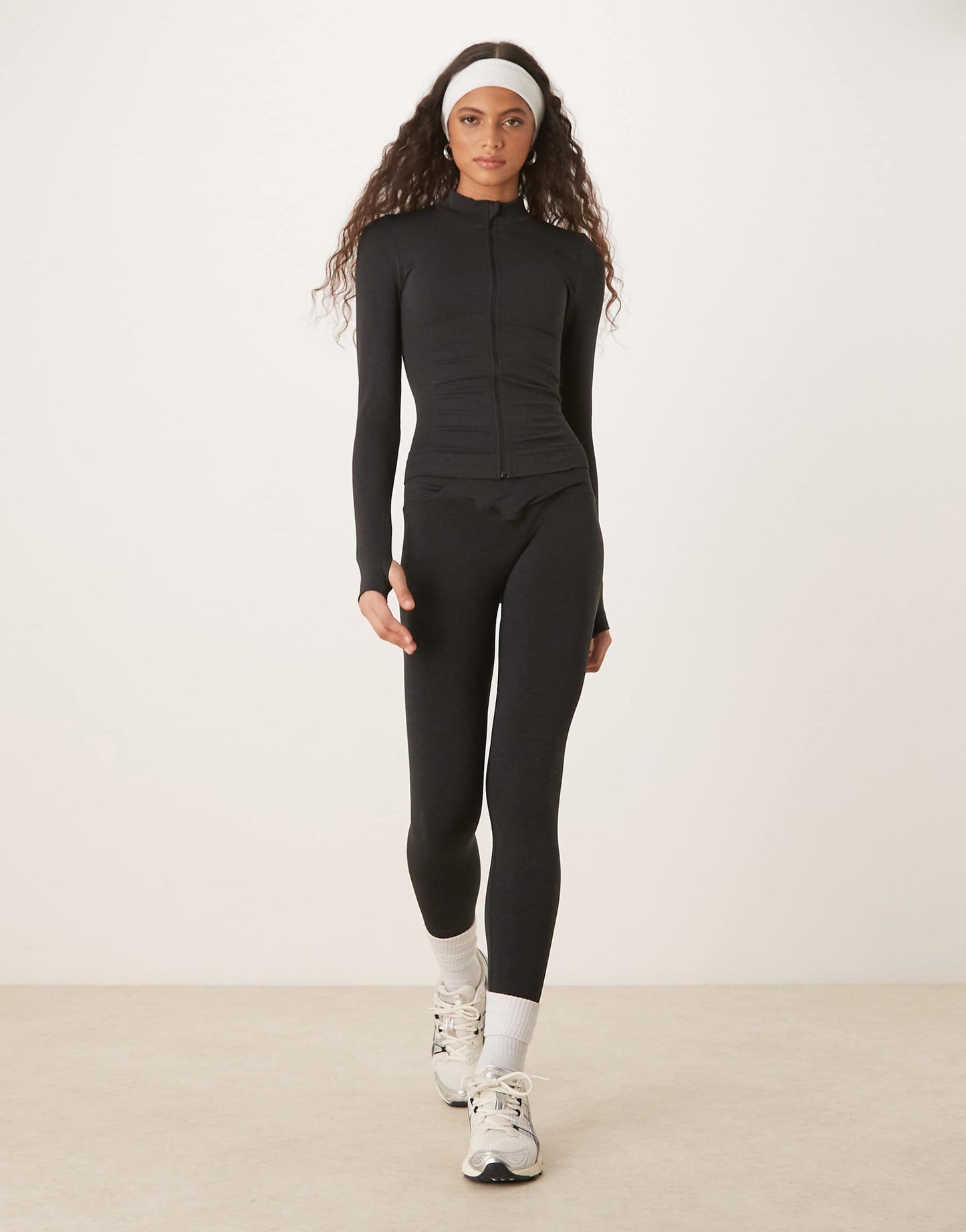 Sculpt Seamless Zip Through Longline Jacket