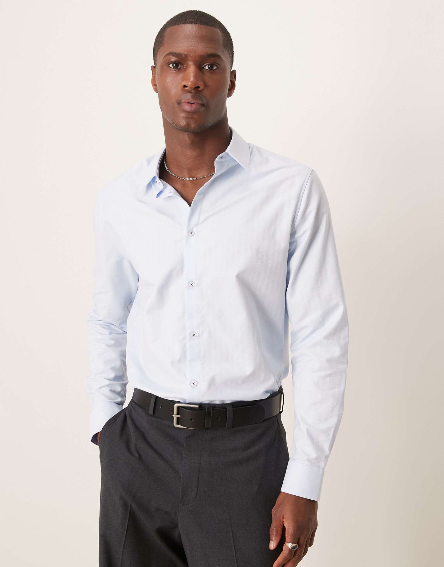 Slim Herringbone Shirt