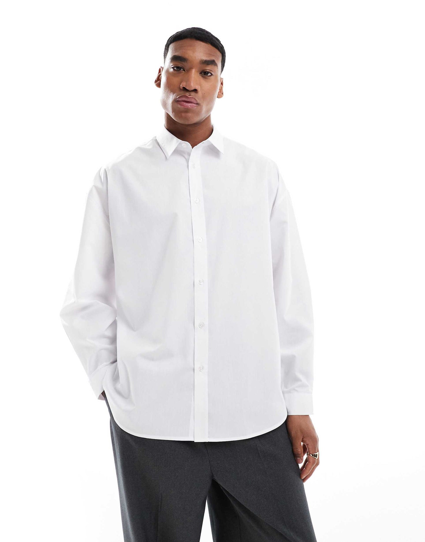 Volume Oversize Poplin Shirt
