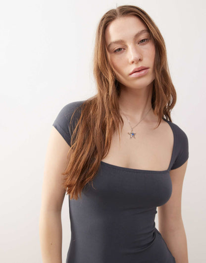 Keitha Square Neck Mini Dress