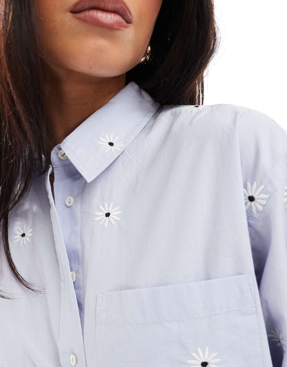 Daisy Embroidered Shirt