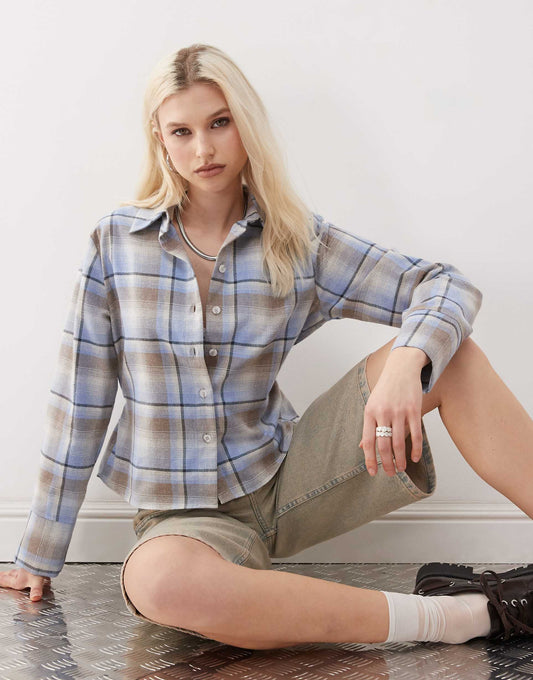 Cinched Waist Shirt With Tie Back