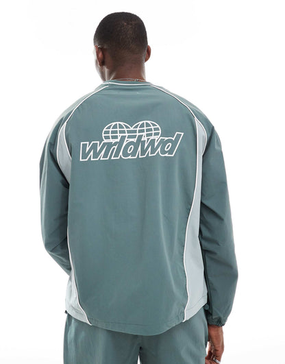 Retro Sport Panelled Co-Ord T-Shirt