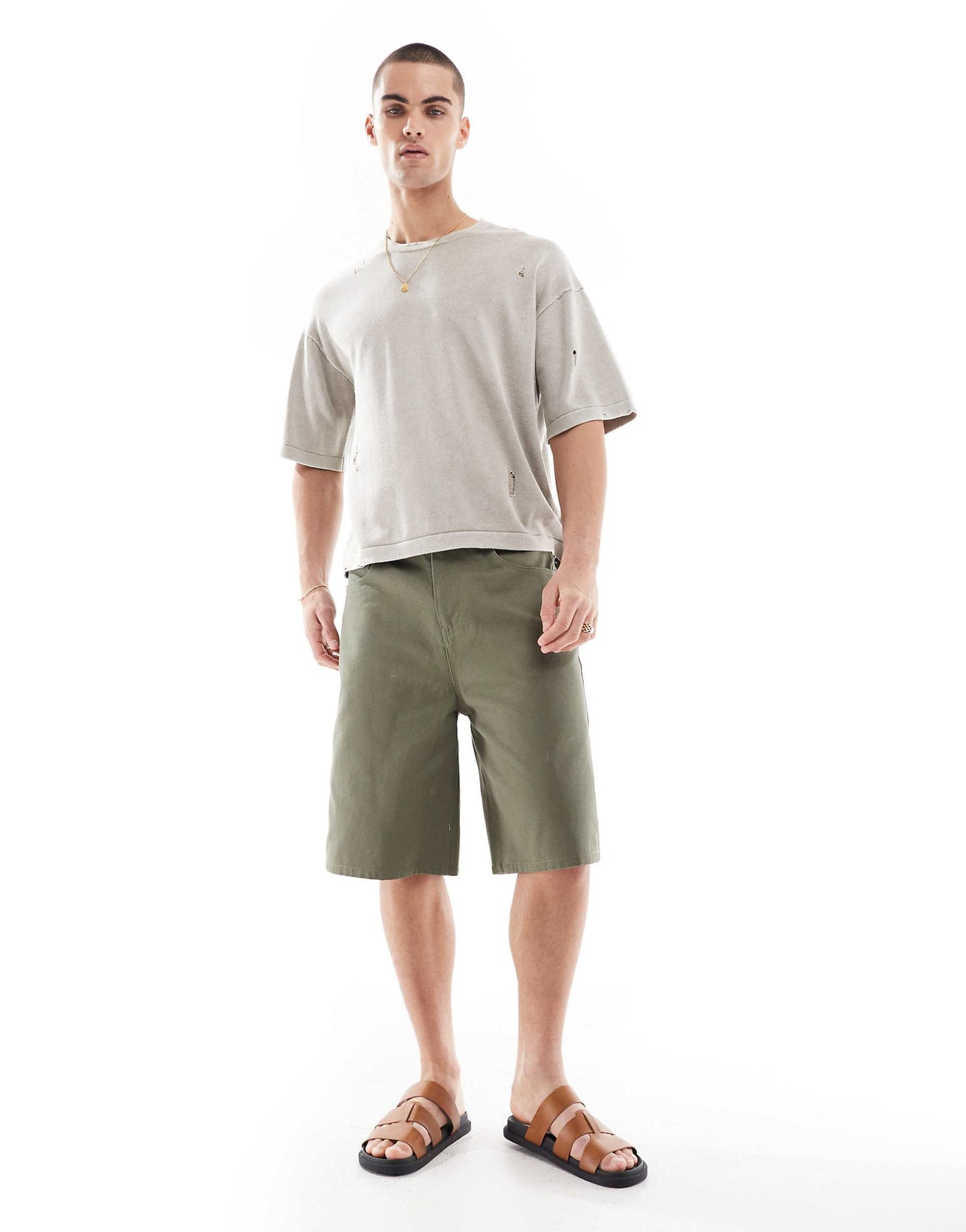 Knitted Washed T-Shirt