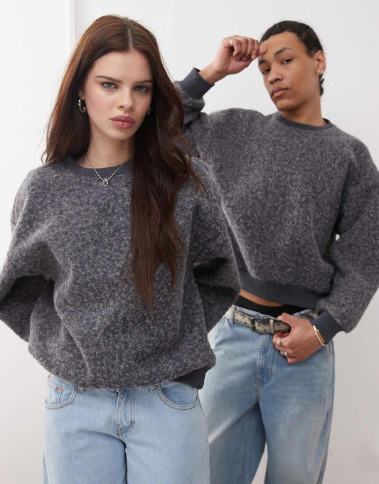 Unisex Textured Sweatshirt