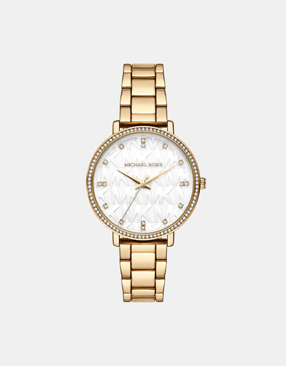 Pyper Three-Hand Gold-Tone Alloy Watch