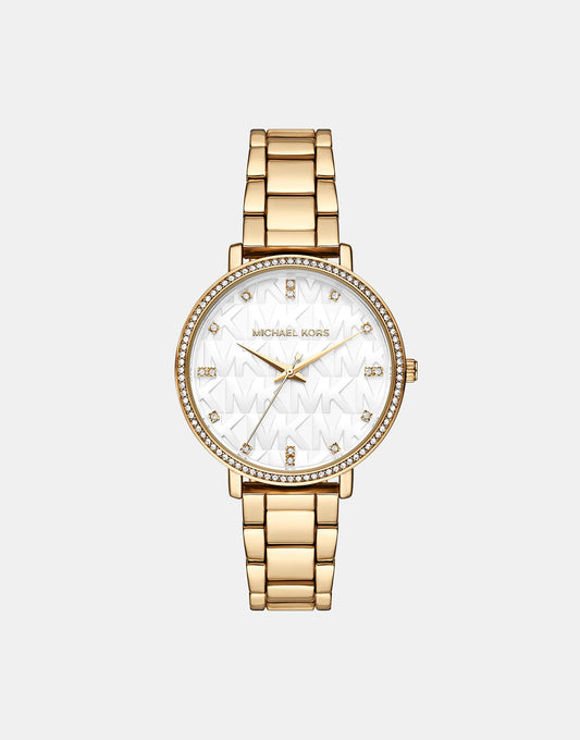 Pyper Three-Hand Gold-Tone Alloy Watch