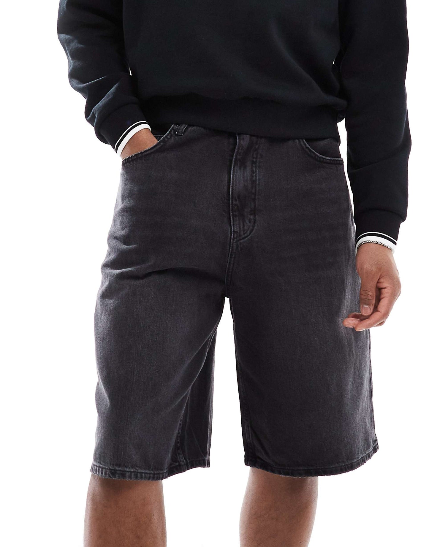 Skater Fit Denim Short