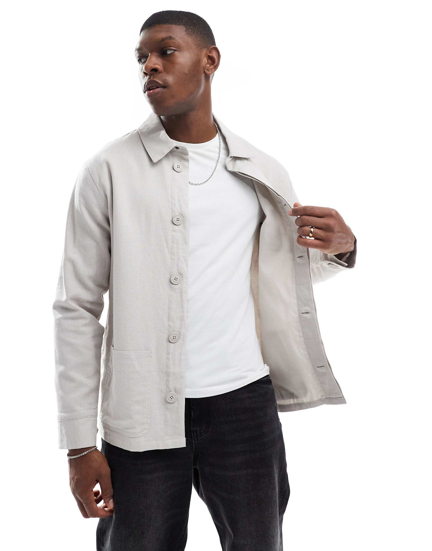 Linen Utility Shacket