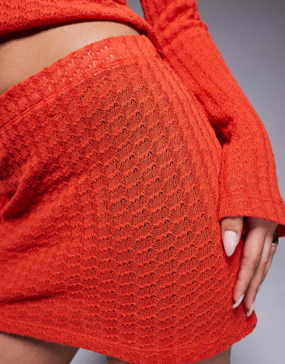 Co-Ord Knit Mini Skirt