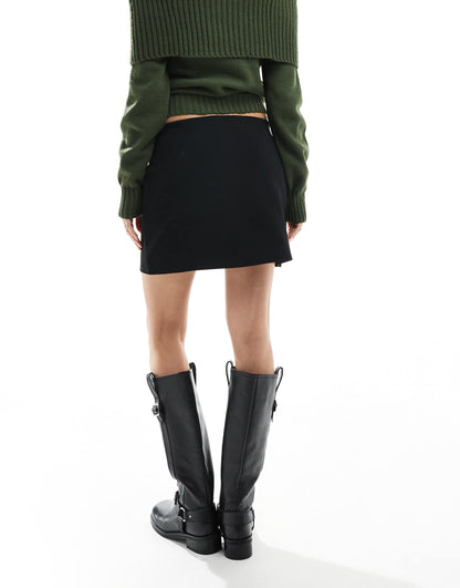 Scuba Pelmet Mini Skirt